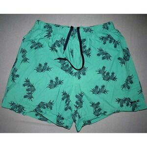 Men's VTG Ralph Lauren POLO SPORT Draw String Pineapple Print Swim Trunks Large